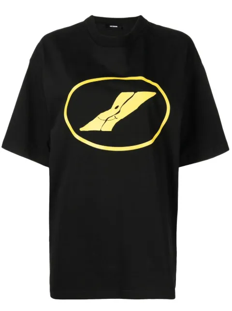 We11done logo-print crew-neck T-shirt