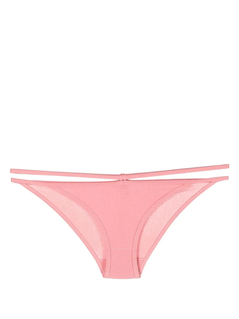 

Baserange ribbed multi-strap briefs - Pink