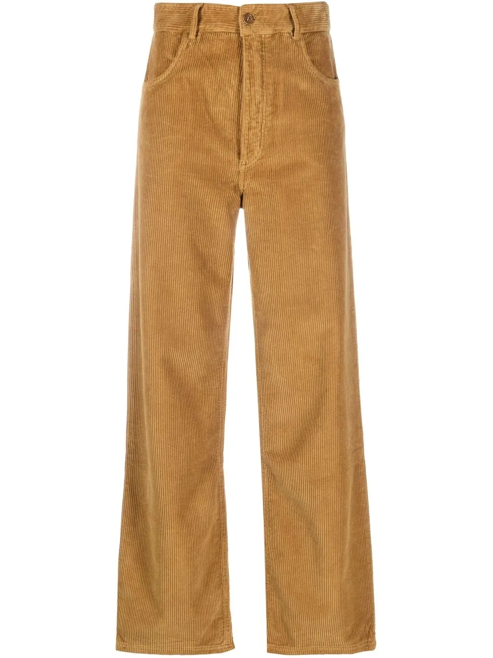

Baserange high-waisted corduroy trousers - Brown