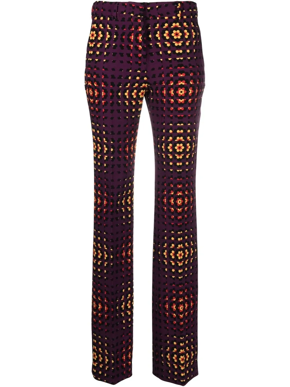

Vivetta floral-print straight-leg trousers - Purple
