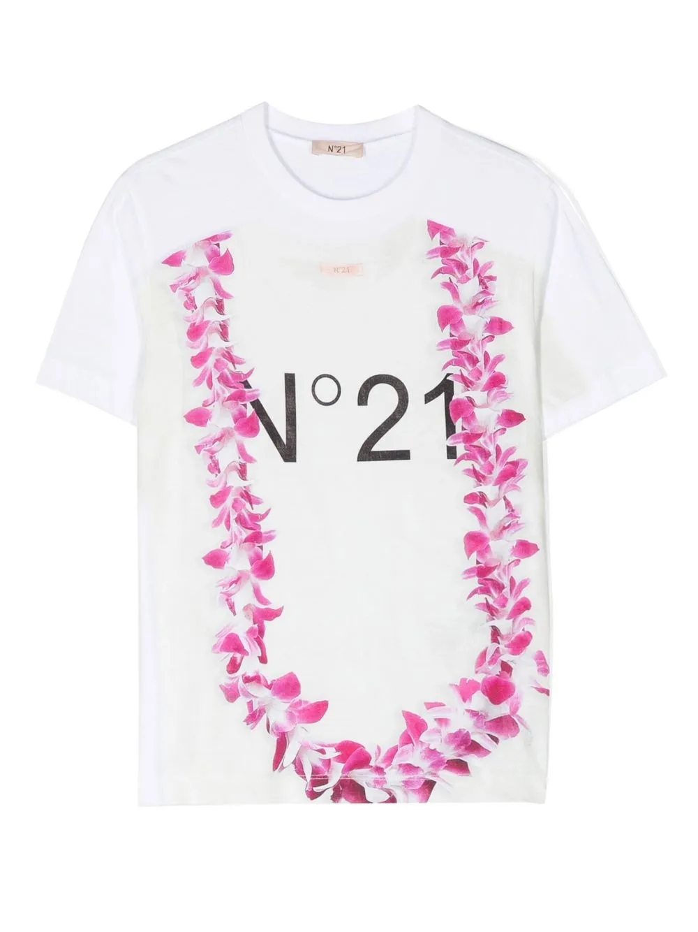 

Nº21 Kids graphic shirt-print T-shirt - White