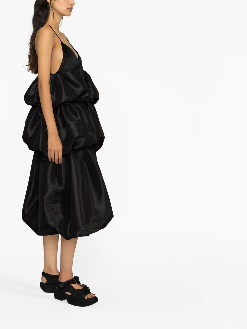 Kika Vargas Tita ruffled-details Midi Dress - Farfetch