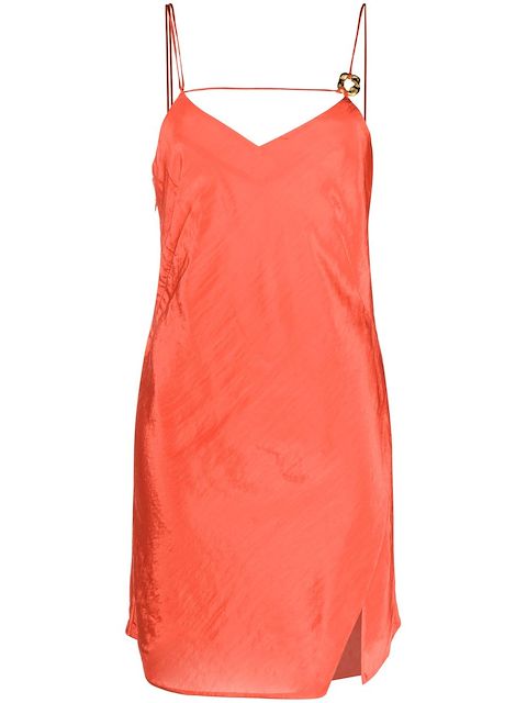 Rejina Pyo Minikleid mit V-Ausschnitt