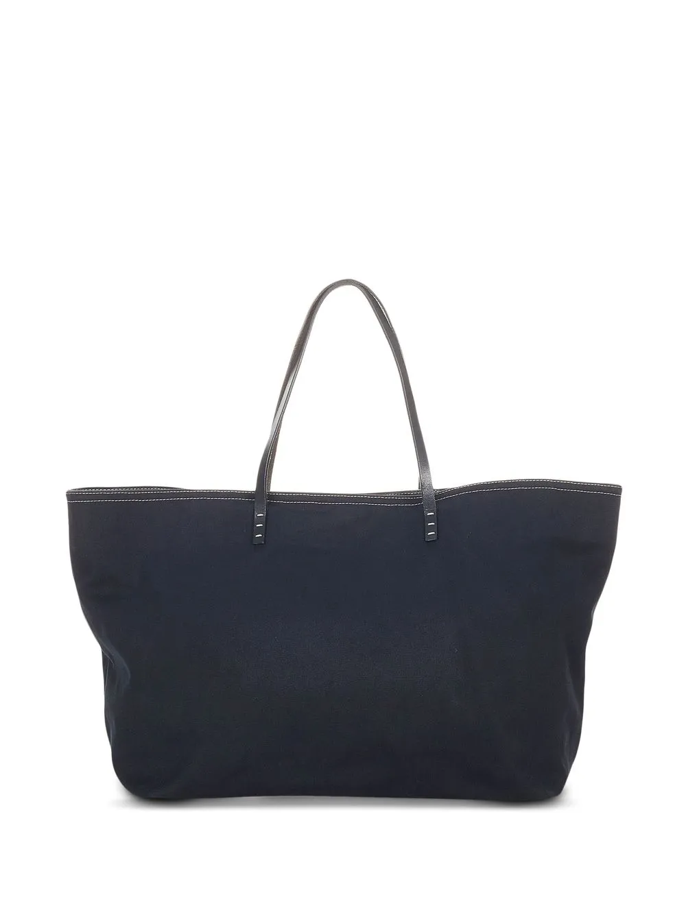 

Fendi Pre-Owned tote con costuras en contraste - Negro