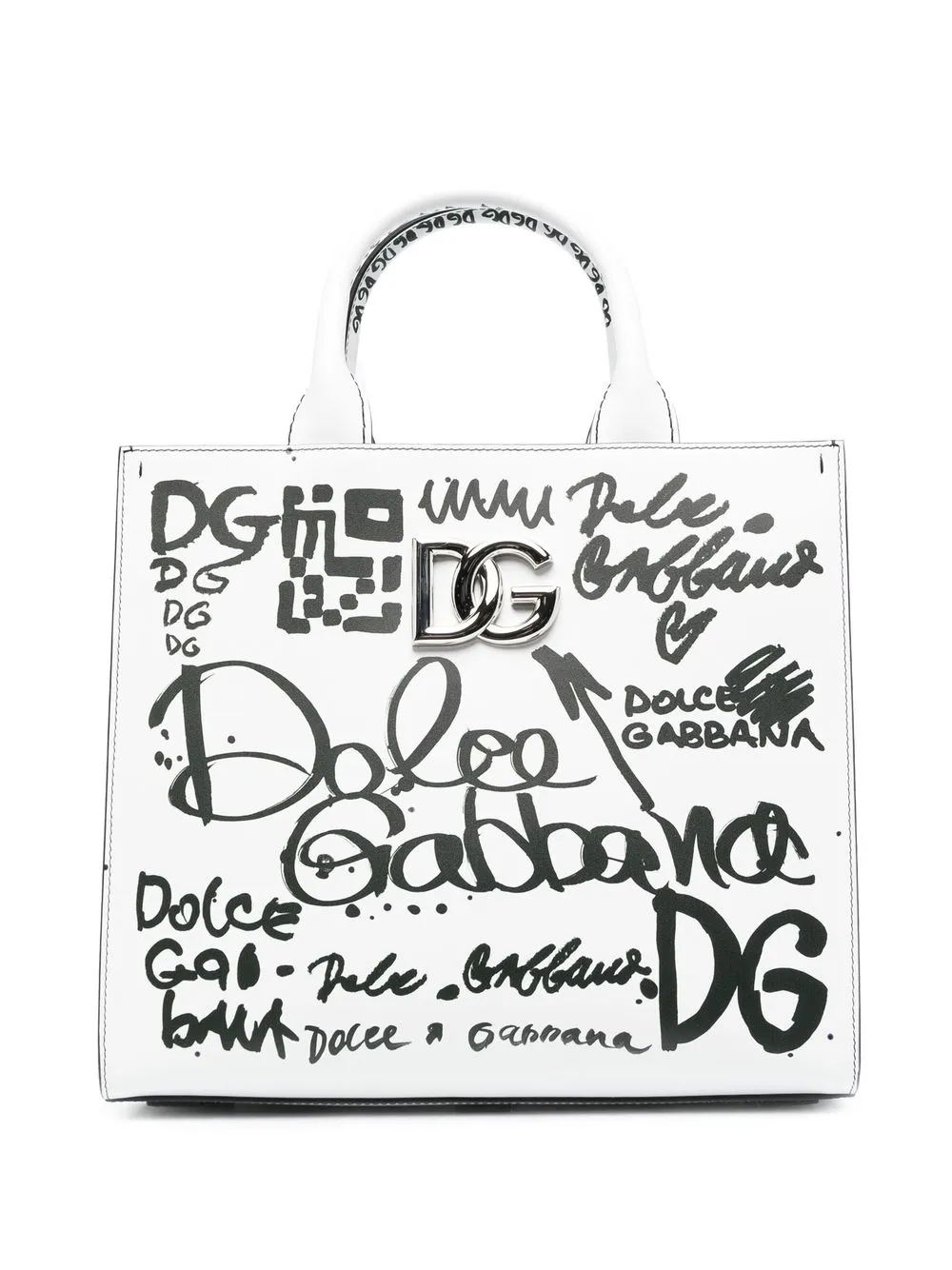 

Dolce & Gabbana tote con logo estampado - Blanco