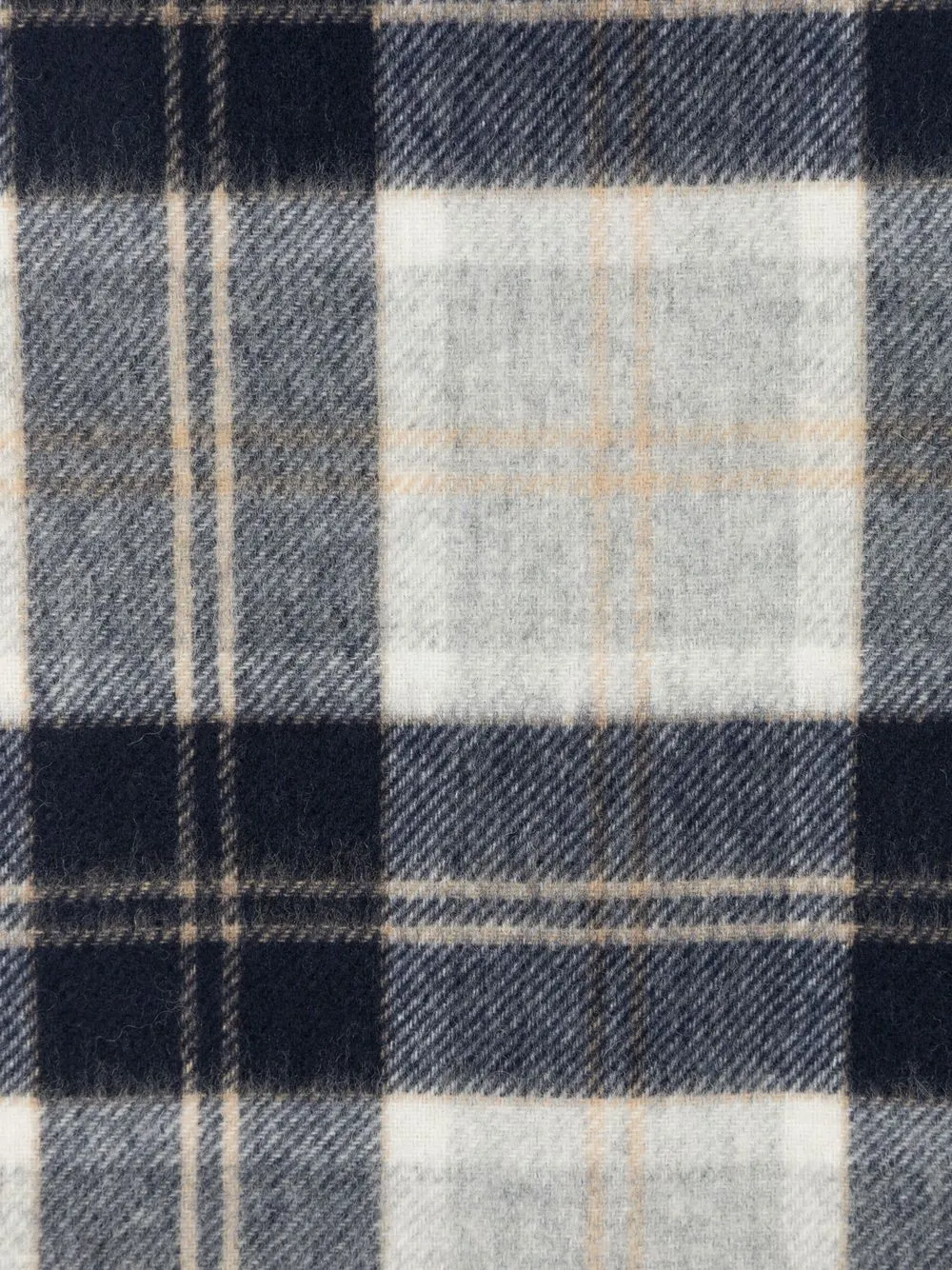 Norse Projects Geruite sjaal - Blauw