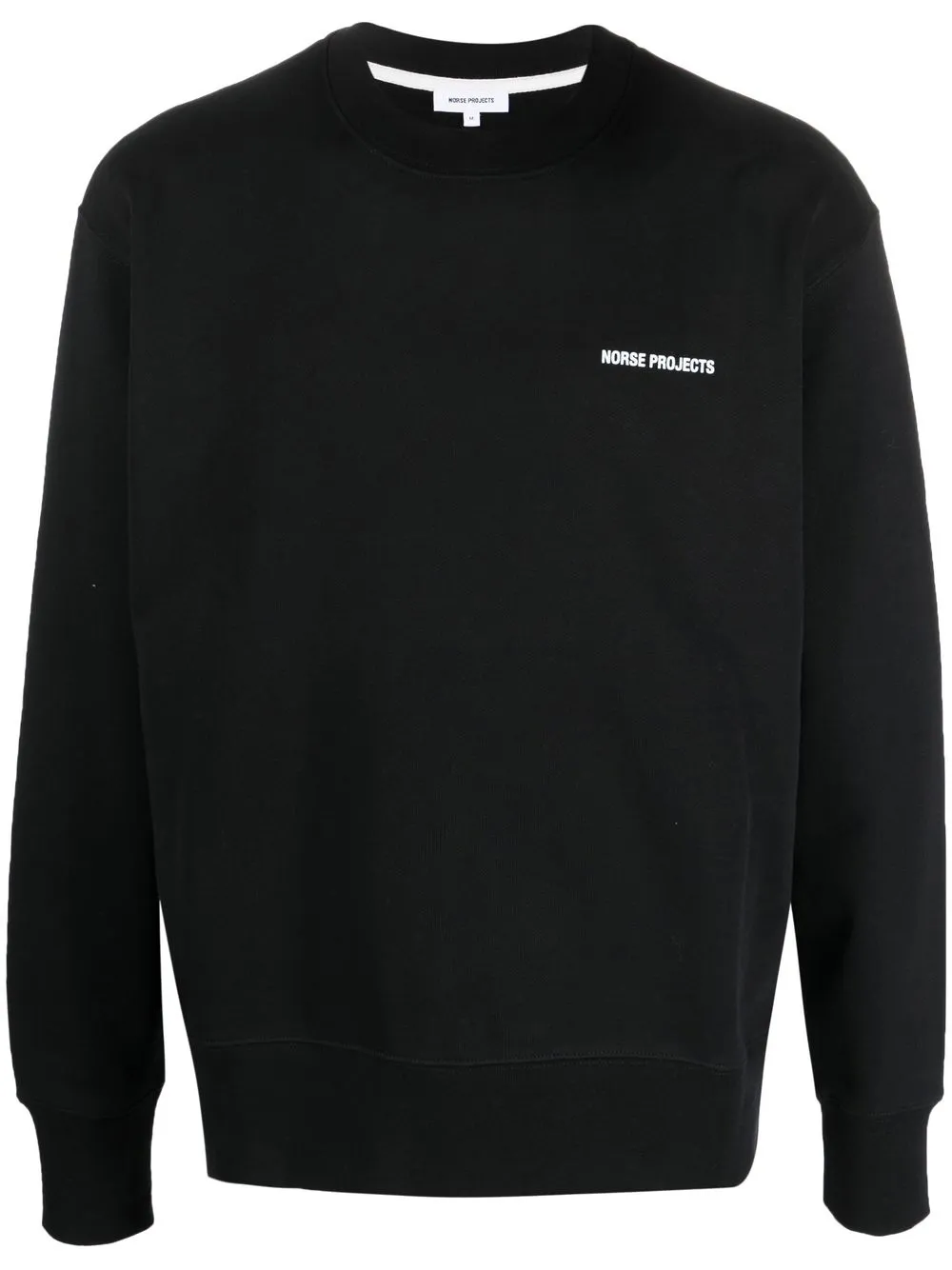 Shop Norse Projects Logo-print Long-sleeve Sweatshirt In Black