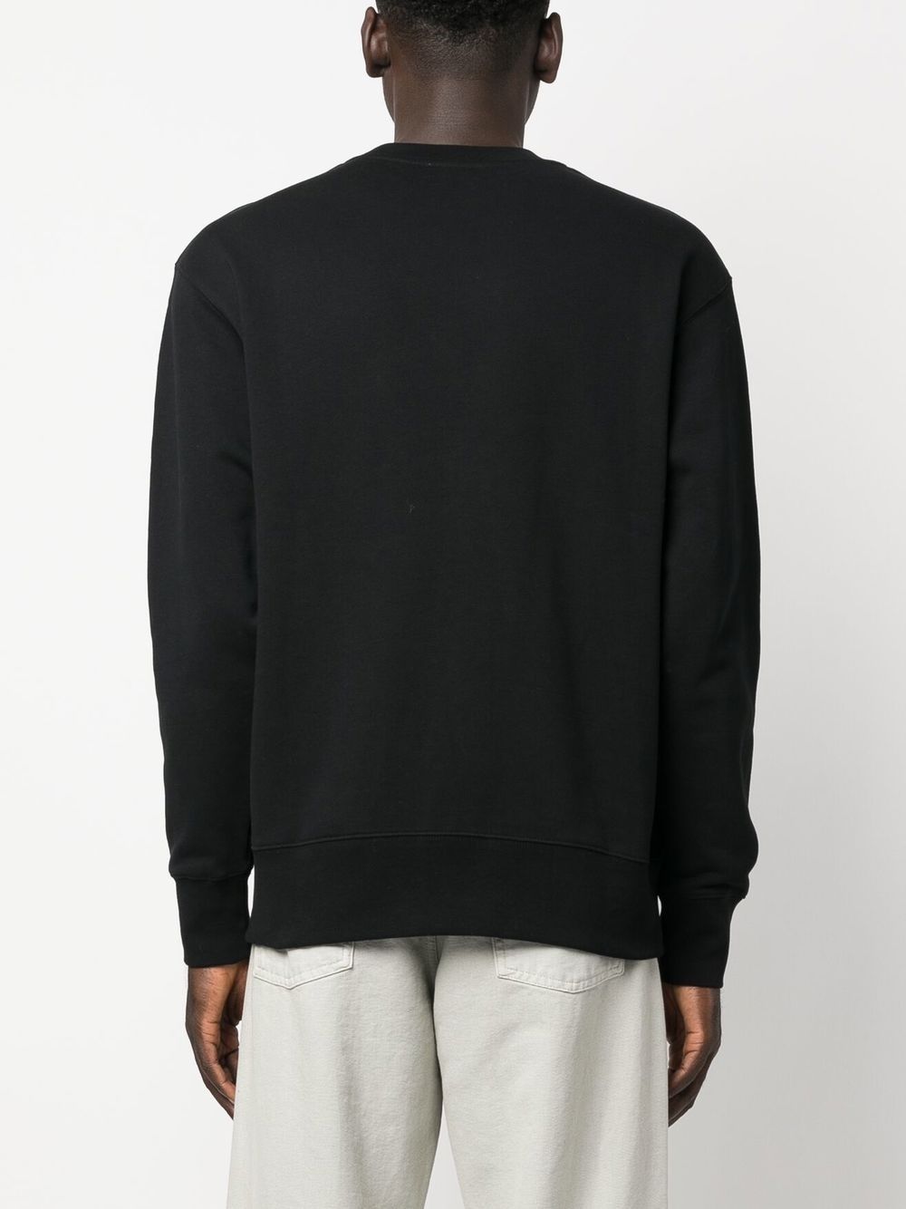 Shop Norse Projects Logo-print Long-sleeve Sweatshirt In Black