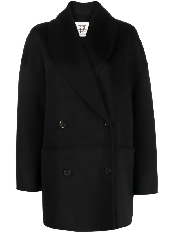 TOTEME double breasted Wool Coat Farfetch