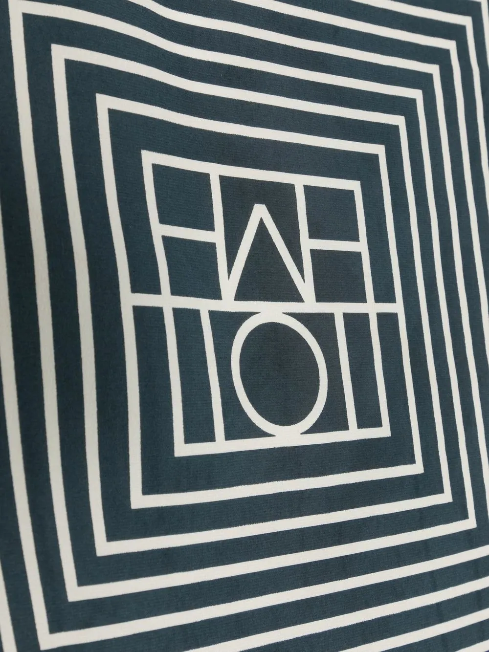 TOTEME Sjaal met logoprint - Blauw
