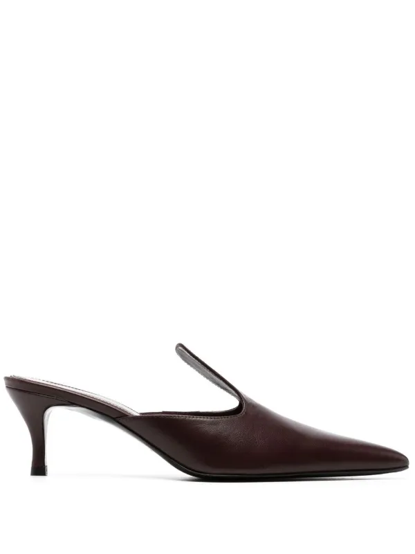 TOTEME slip on Leather Mules Farfetch