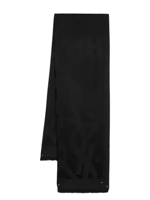 Saint Laurent mascada con logo en jacquard