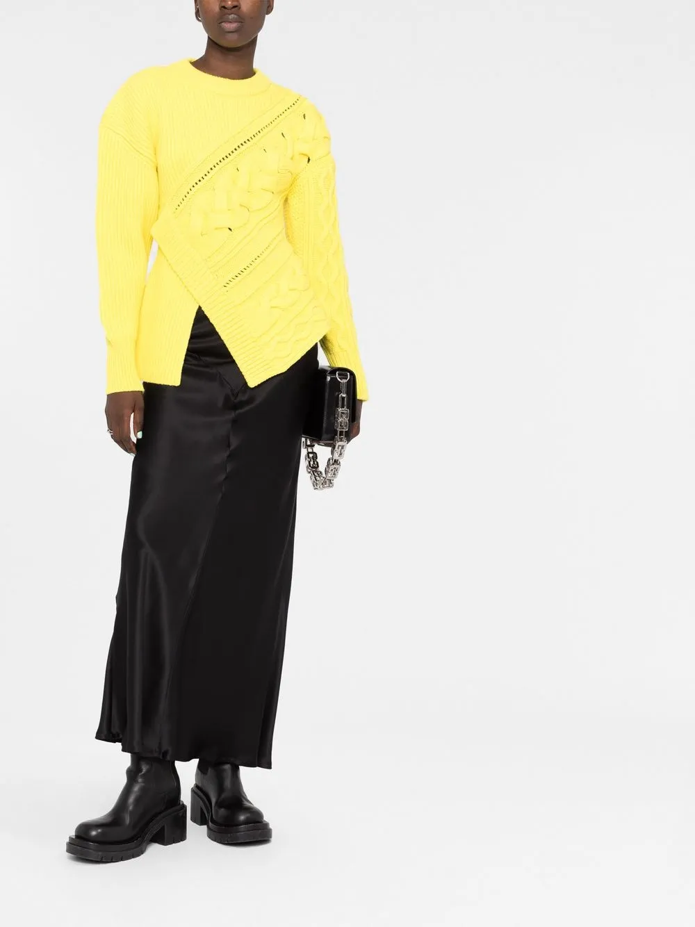 Alexander McQueen Asymmetrische trui - Geel
