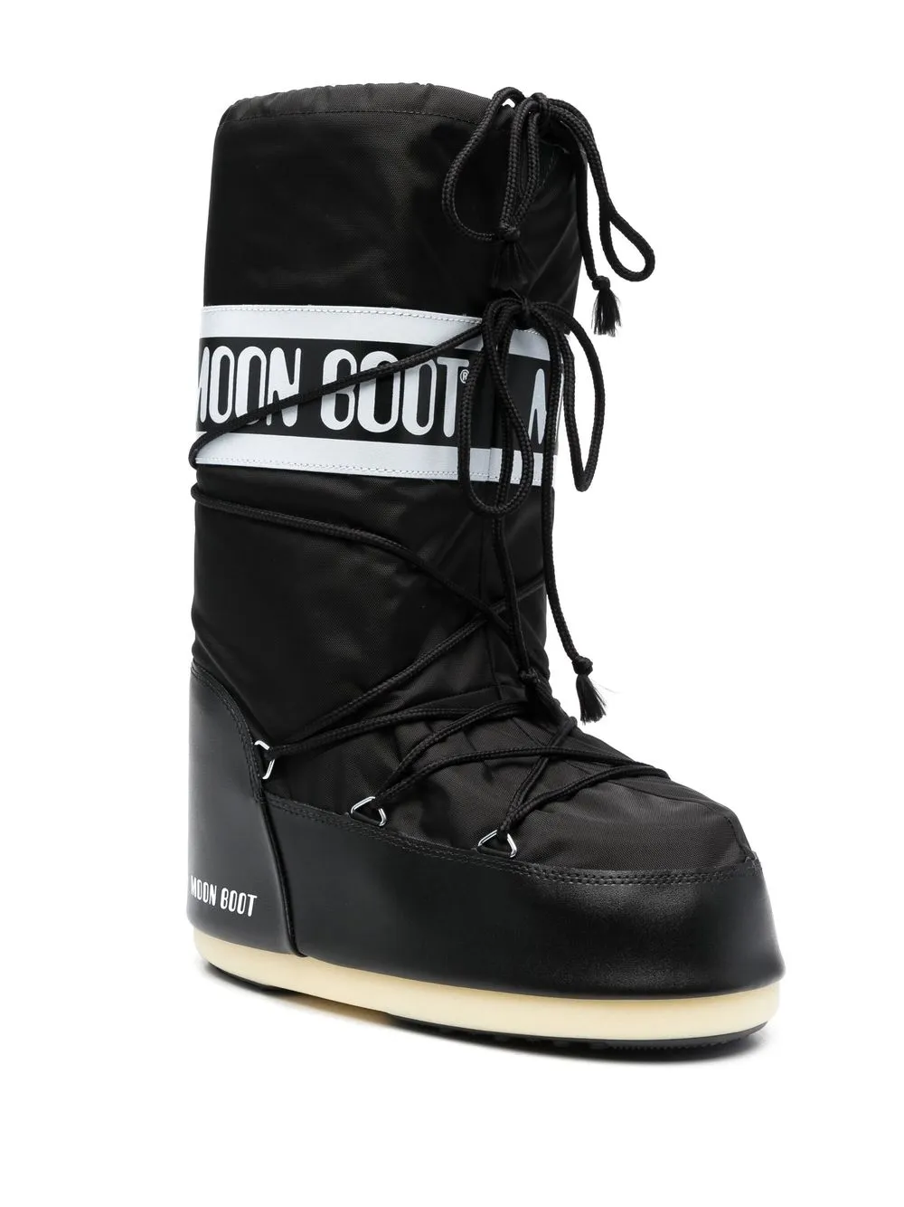 Moon Boot Logo print Laced Boots Farfetch