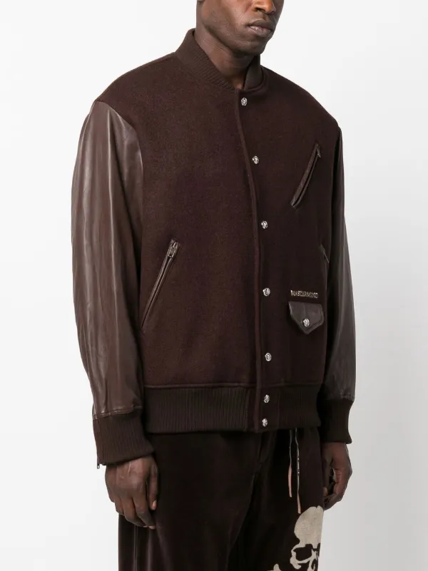 Farfetch Two Tone Bomber Jacket Mens Saint Laurent Jacket Mens