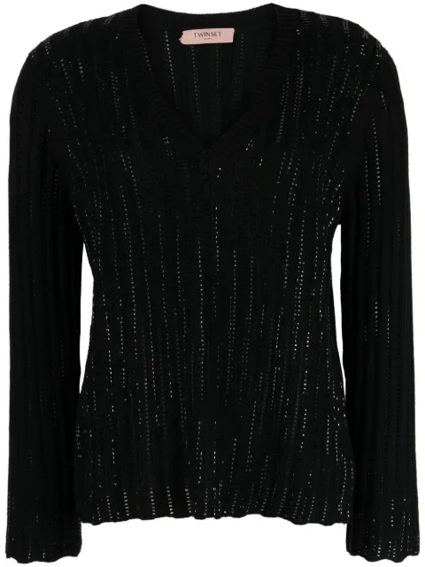 TWINSET V-neck knitted jumper 