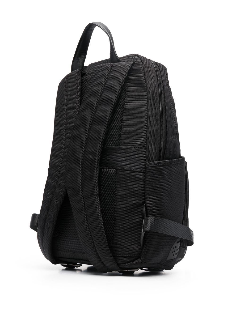 Shop Piquadro Brief Panelled Backpack In Schwarz