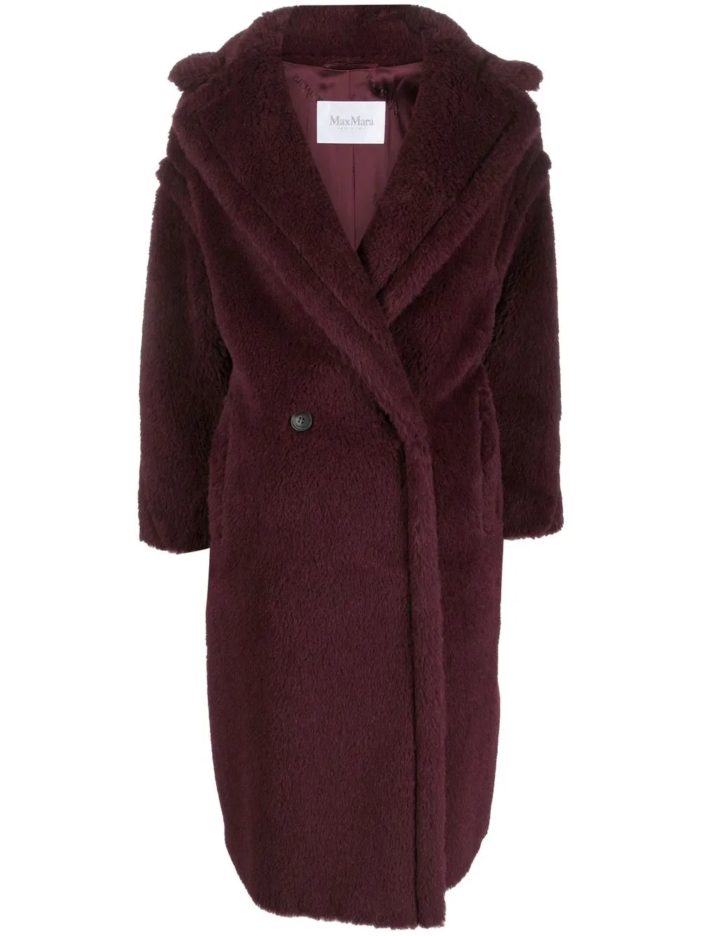 Max Mara double-breasted alpaca-wool coat | Purple | Image 1