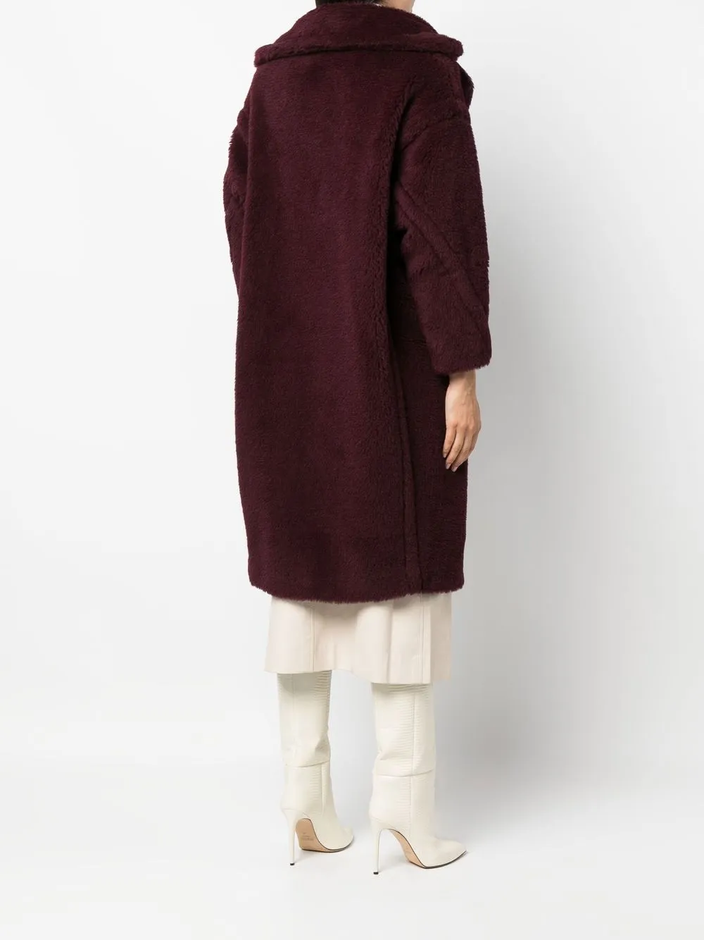 Max Mara Cherry Tedgirl Teddy Bear Icon Coat Coat In Brown