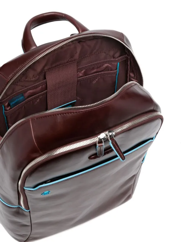 PIQUADRO レザー バックパック | ブラウン | FARFETCH JP