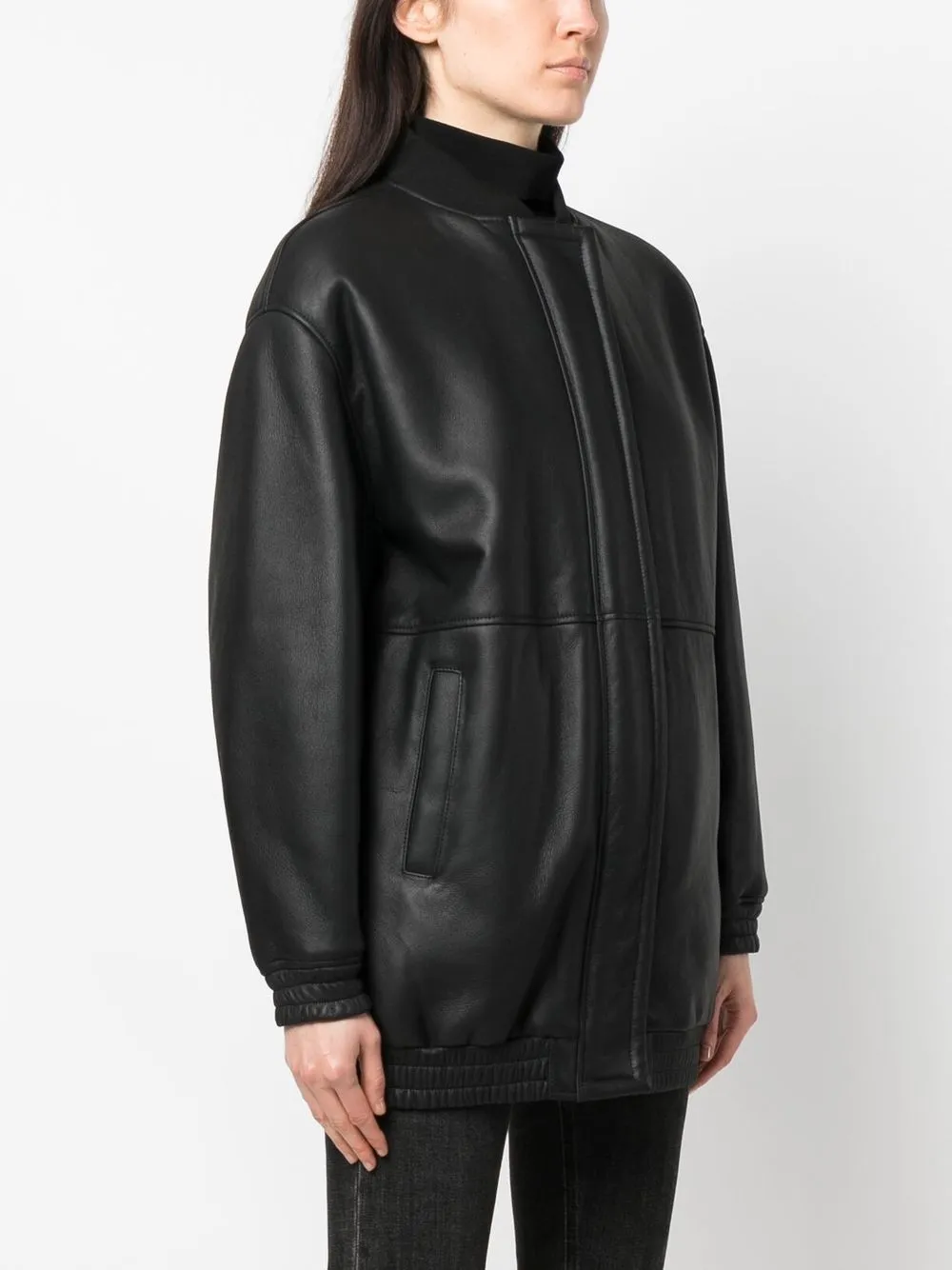 LOULOU STUDIO GABRIOLA SHEARLING BOMBER JACKET