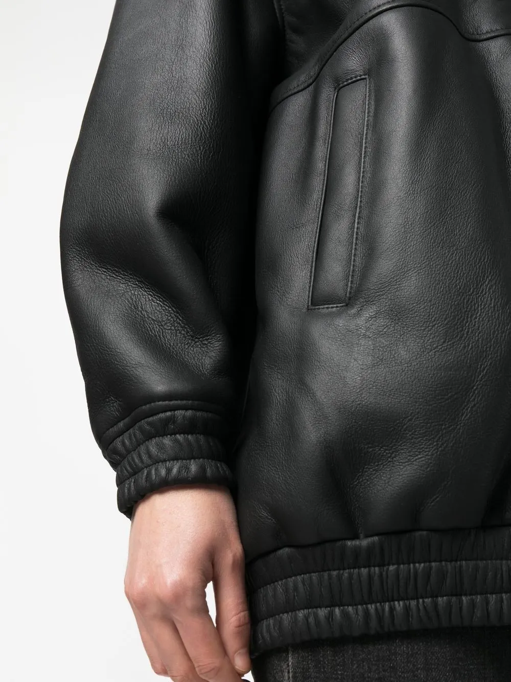 LOULOU STUDIO GABRIOLA SHEARLING BOMBER JACKET