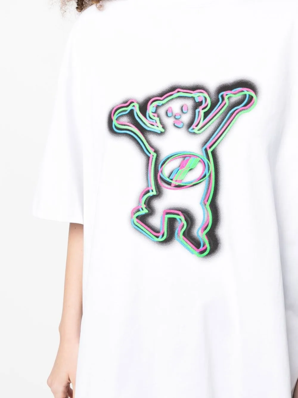 WE11 DONE LOGO PRINT OVERSIZED T-SHIRT
