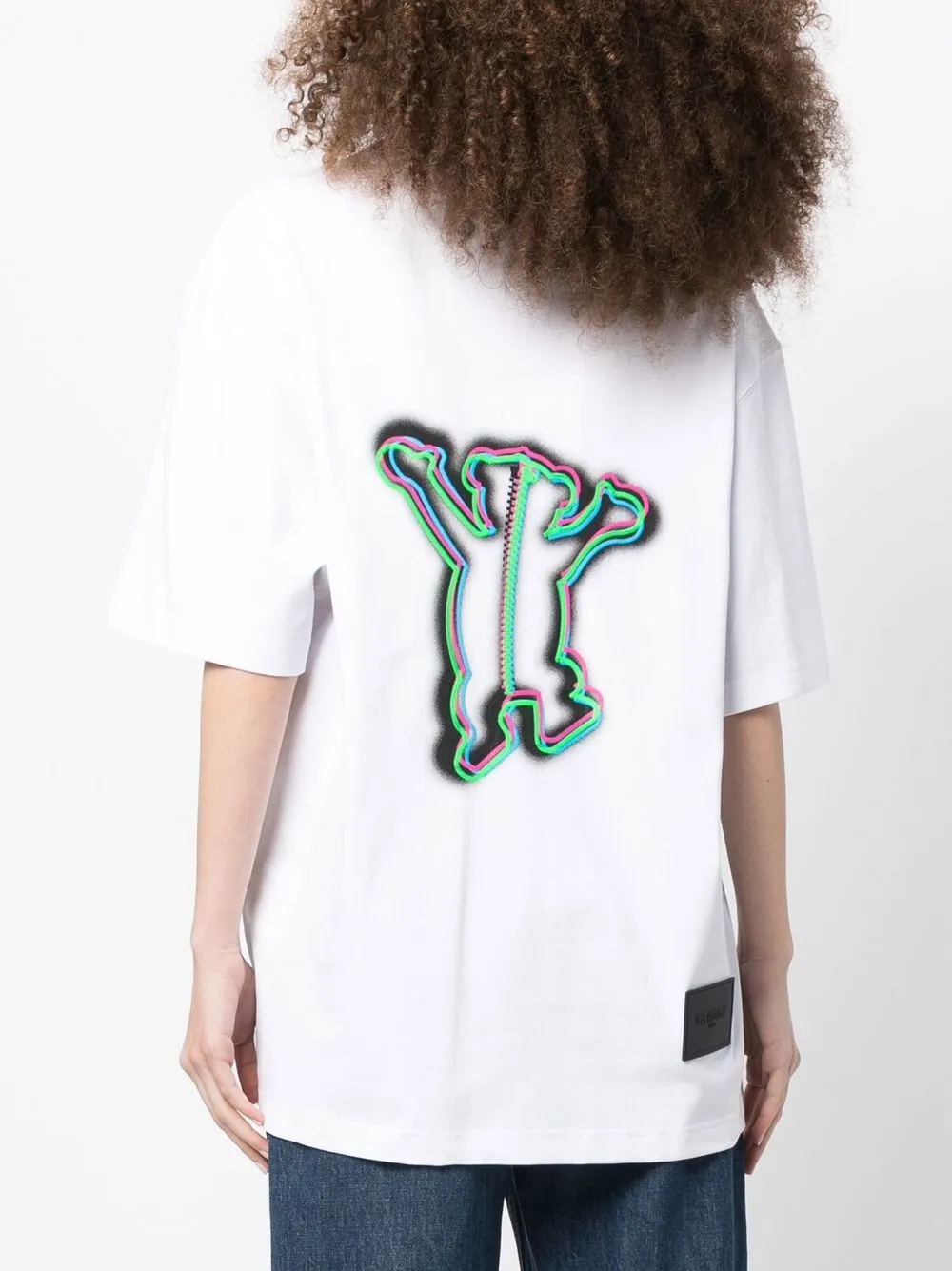 WE11 DONE LOGO PRINT OVERSIZED T-SHIRT