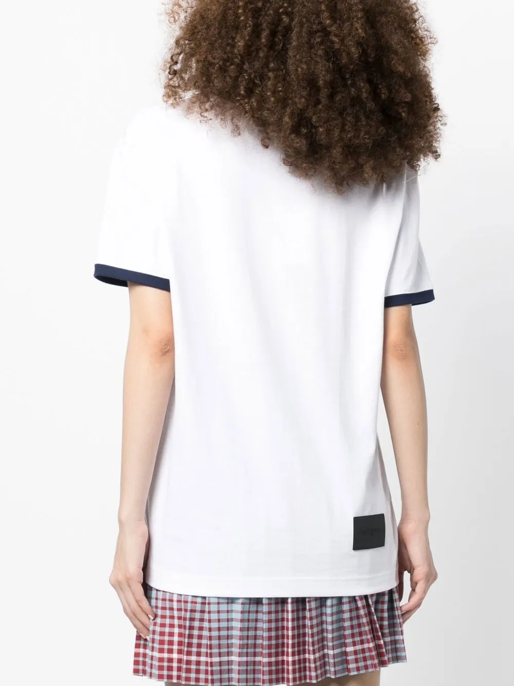 WE11 DONE LOGO-PRINT CREW-NECK T-SHIRT