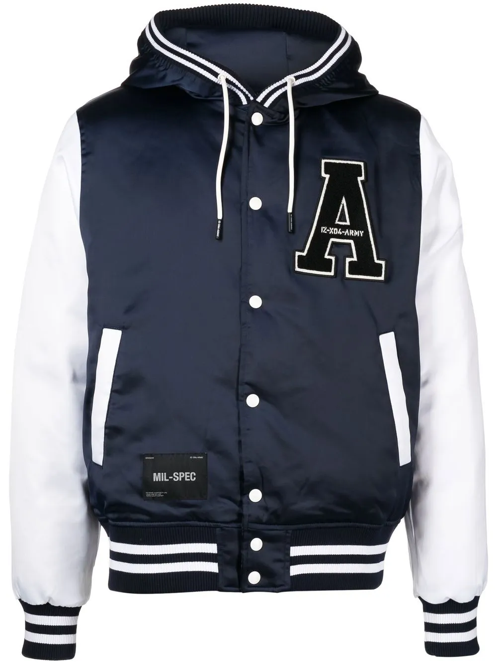 

izzue high-shine bomber jacket - Blue