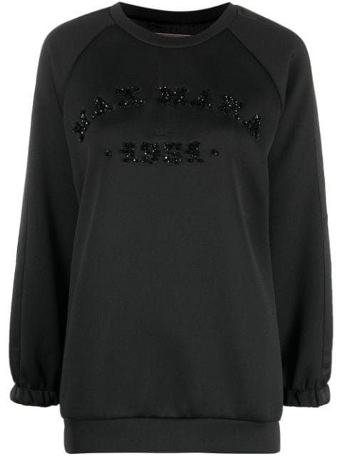 Max Mara logo-embellished long-sleeved sweater