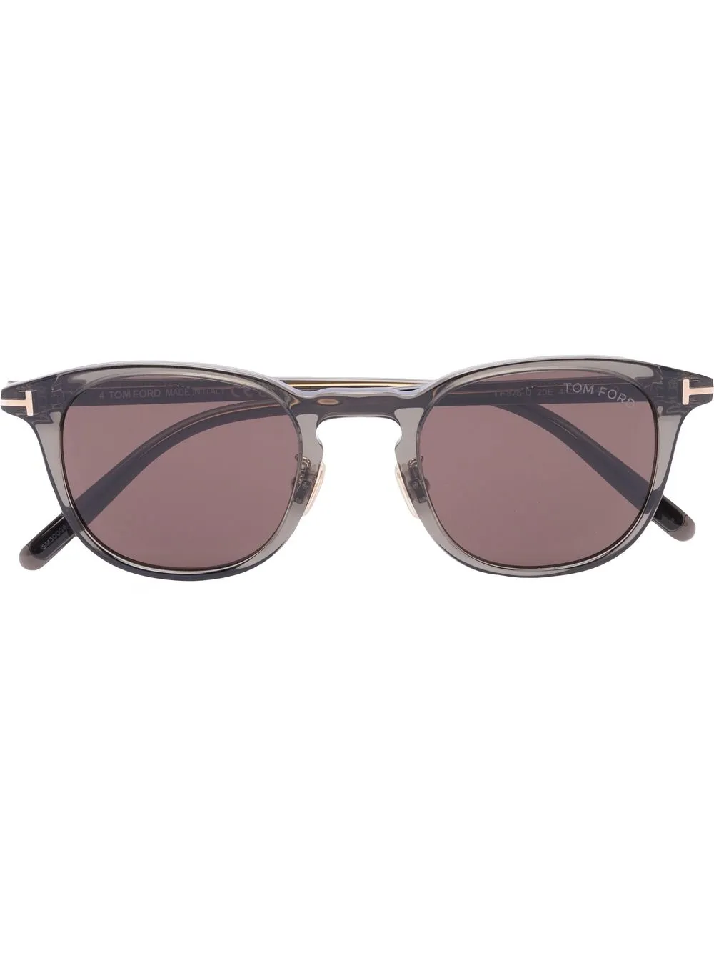 

TOM FORD Eyewear tinted transparent-frame sunglasses - Grey