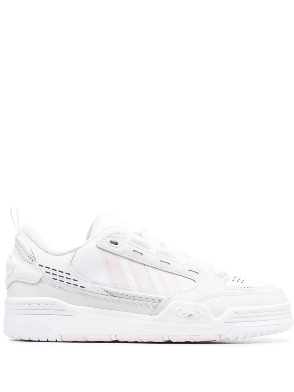 

adidas tenis bajos con paneles - Blanco