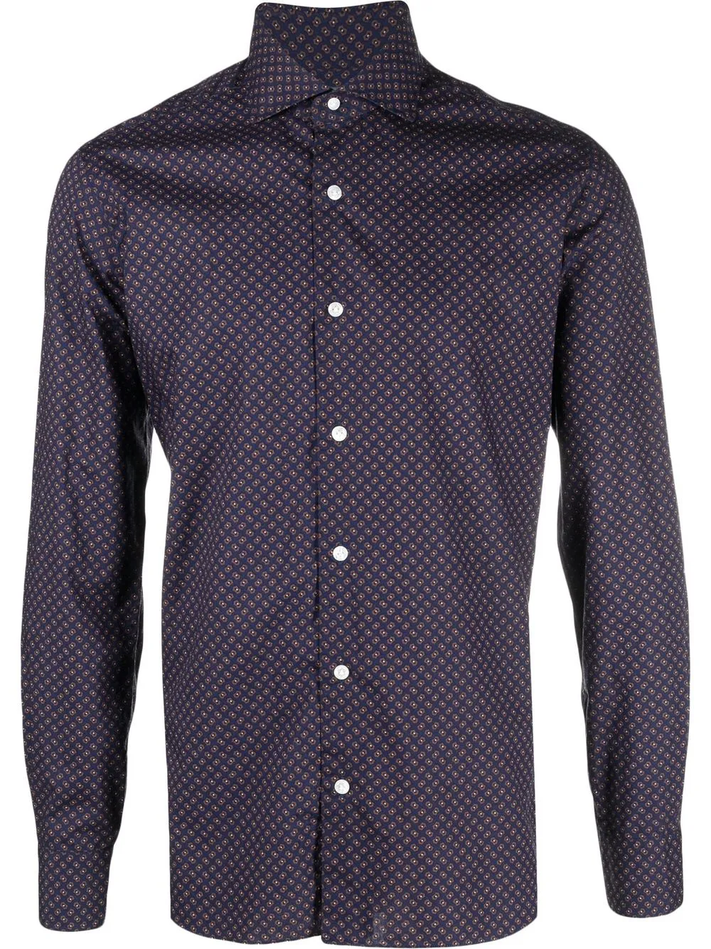 

Barba camisa de vestir con motivo de cuadros - Azul