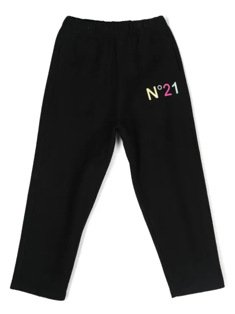 Nº21 Kids logo-print leg trousers