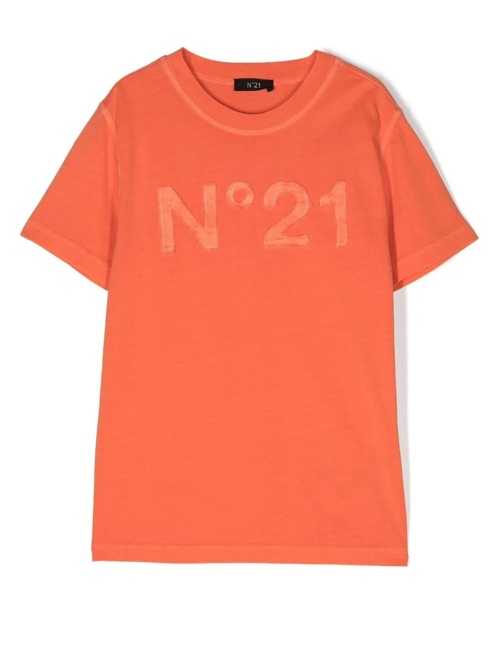 

Nº21 Kids logo-print short-sleeve T-shirt - Orange