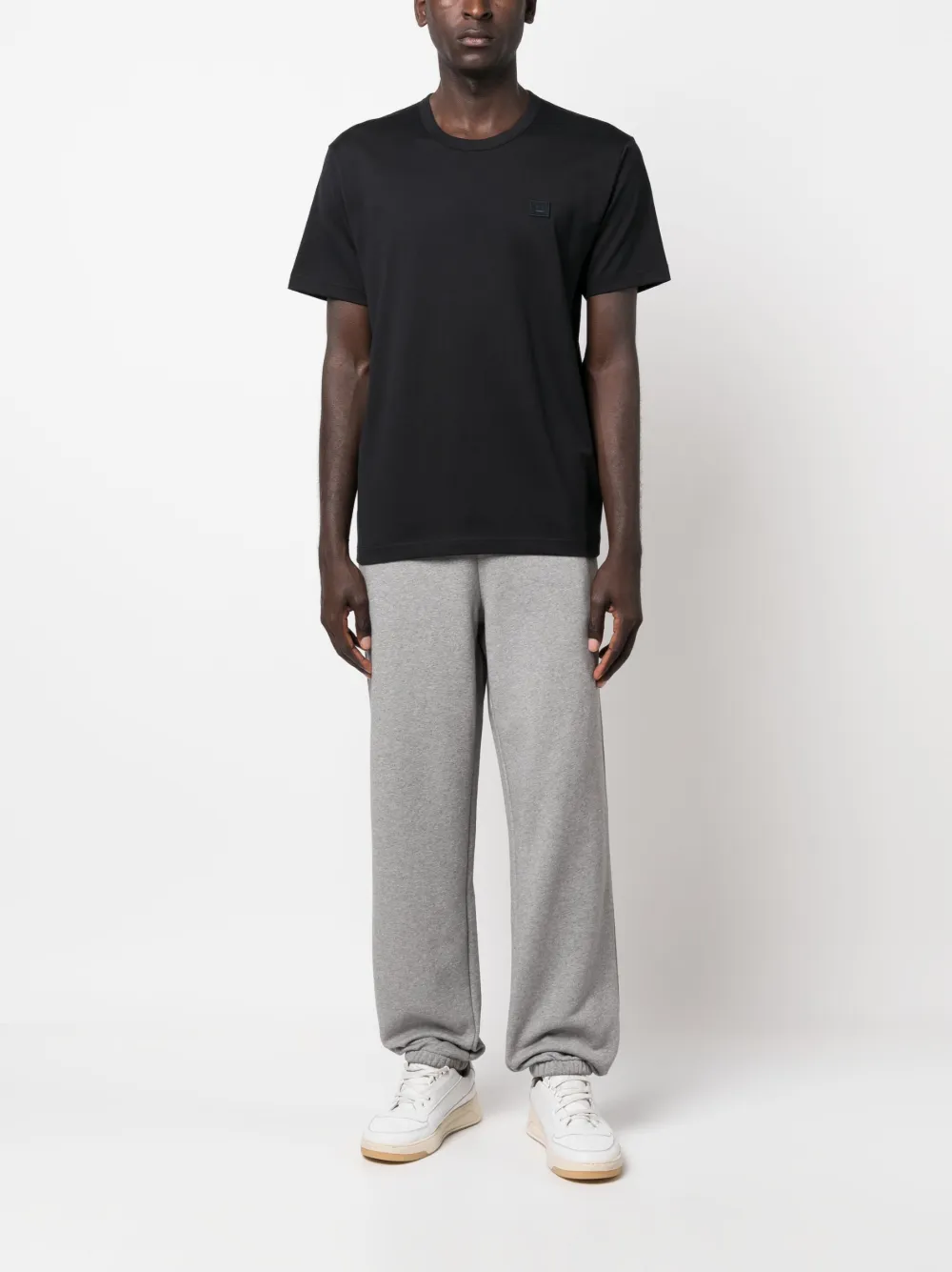 Acne Studios drawstring-waist cotton track pants - Grijs