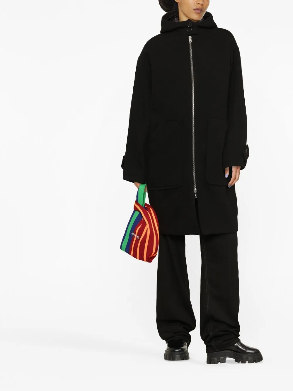 MSGM Jas met capuchon - Zwart