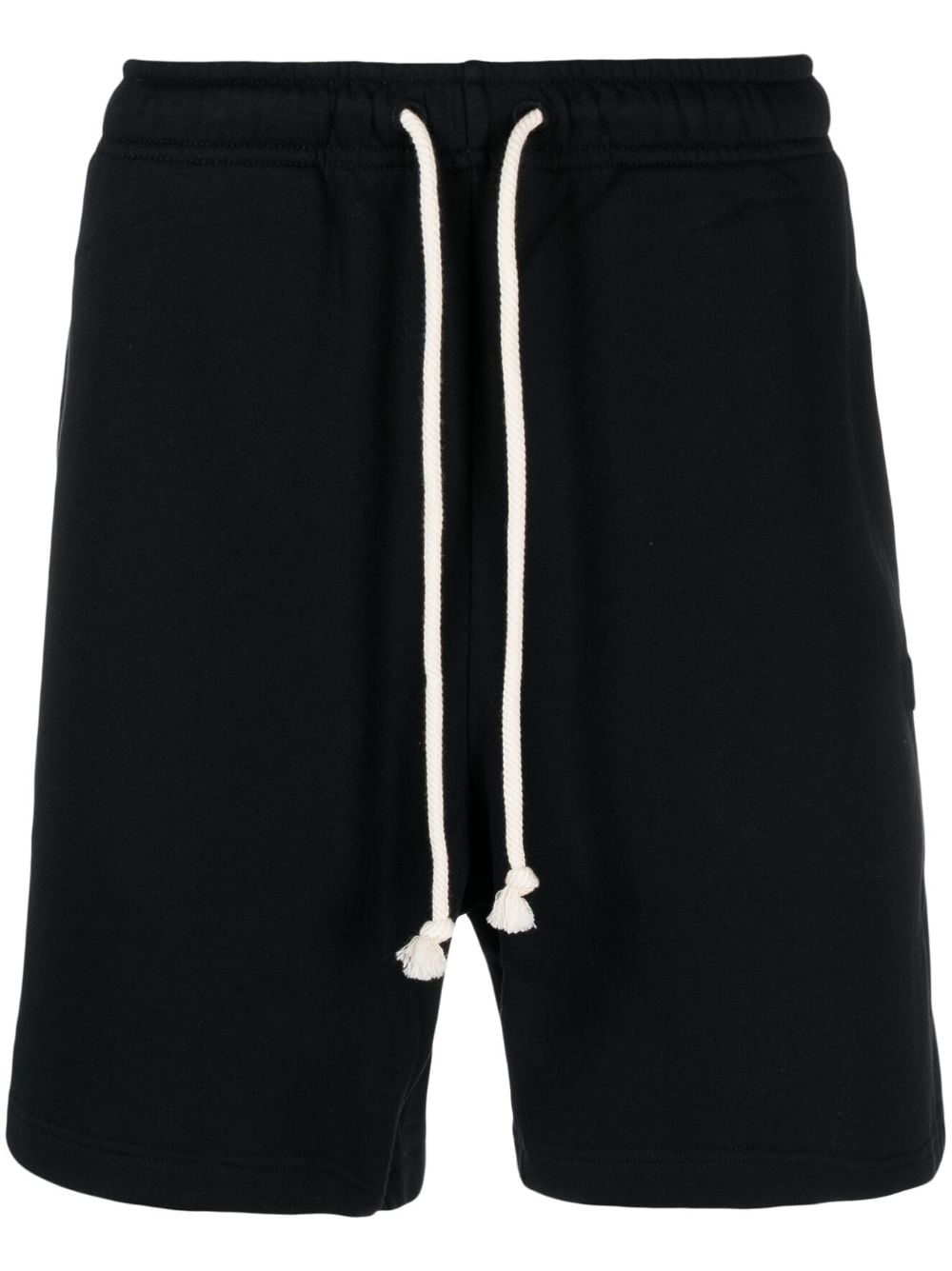 Face-patch cotton track shorts