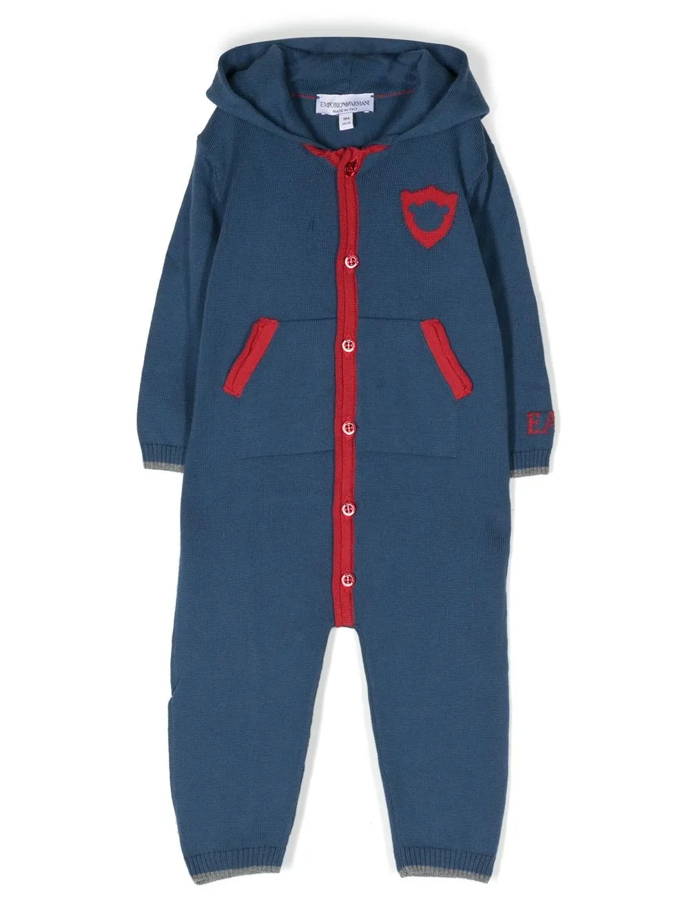 

Emporio Armani Kids jumpsuit con botones - Azul