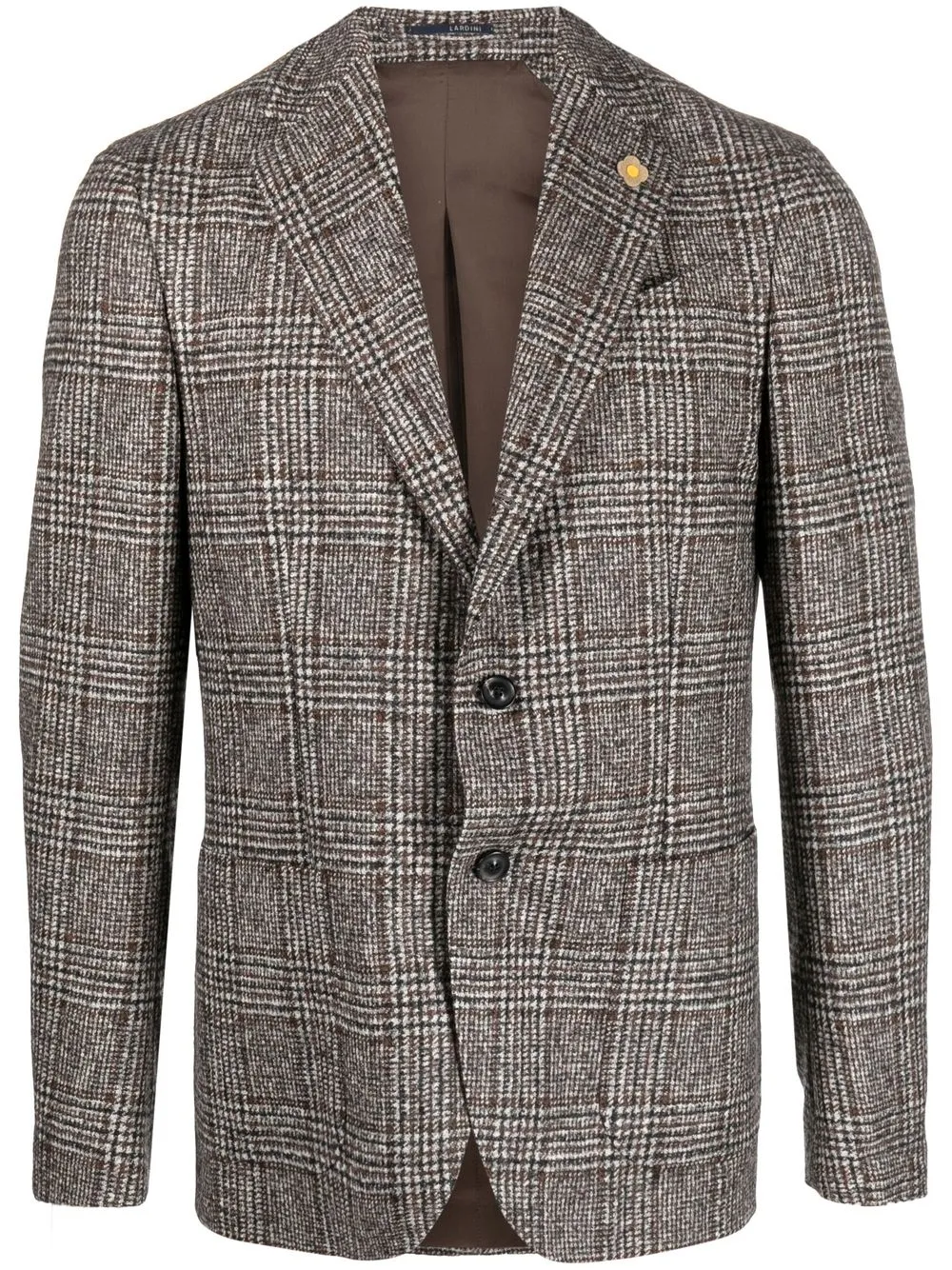 

Lardini blazer con botones a cuadros - Marrón