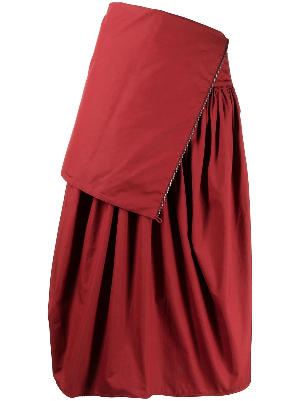 

Lemaire pleated midi skirt - Red