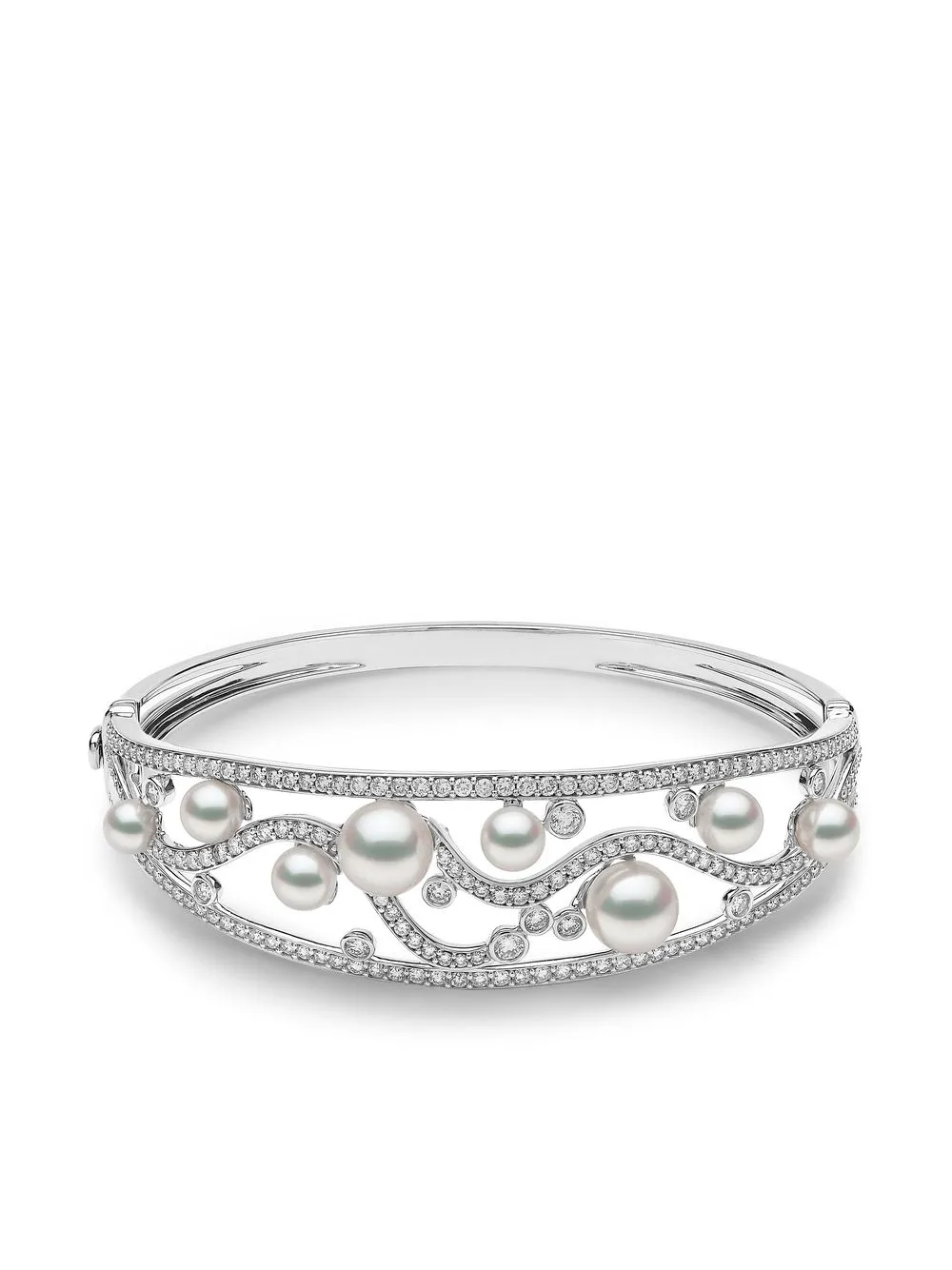 

Yoko London 18kt white gold Raindrop pearl and diamond bracelet - Silver
