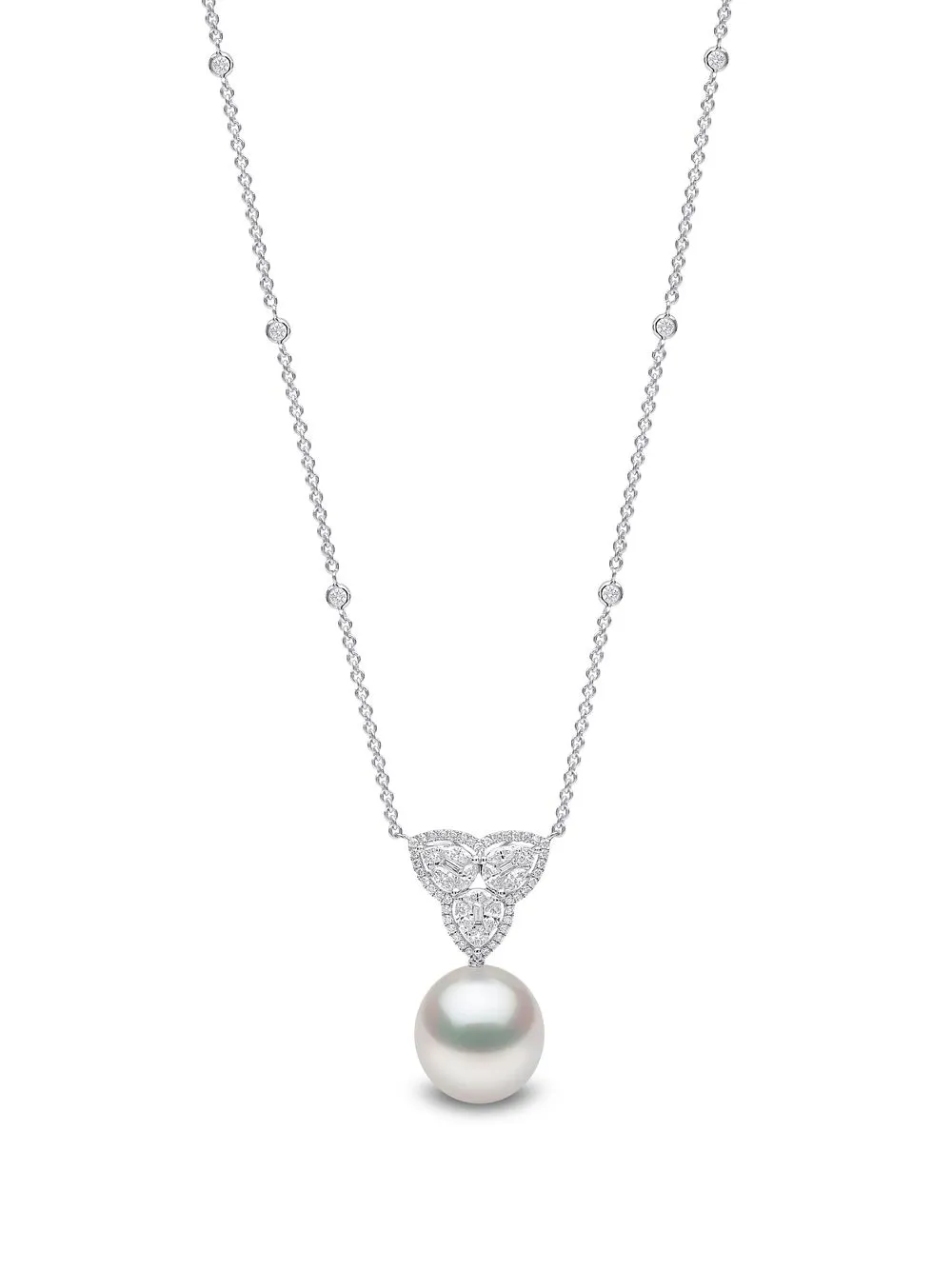 

Yoko London 18kt white gold Starlight pearl and diamond necklace - Silver