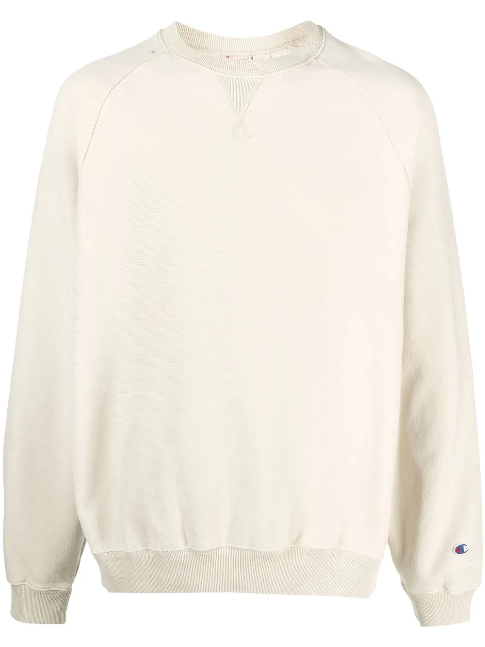

Champion sudadera con parche del logo y efecto envejecido - Neutro