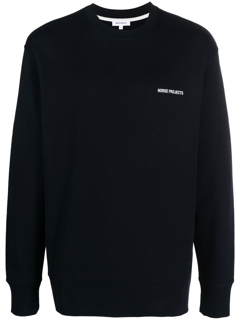 Shop Norse Projects Logo-print Long-sleeve Sweatshirt In Blue