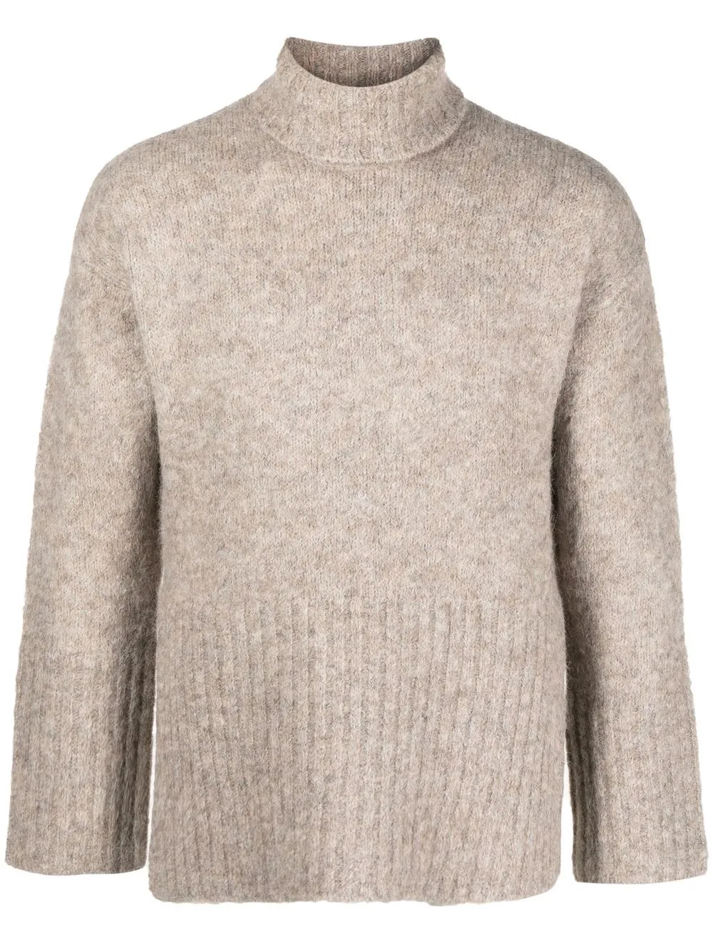 

Gestuz roll-neck step-hem jumper - Neutrals