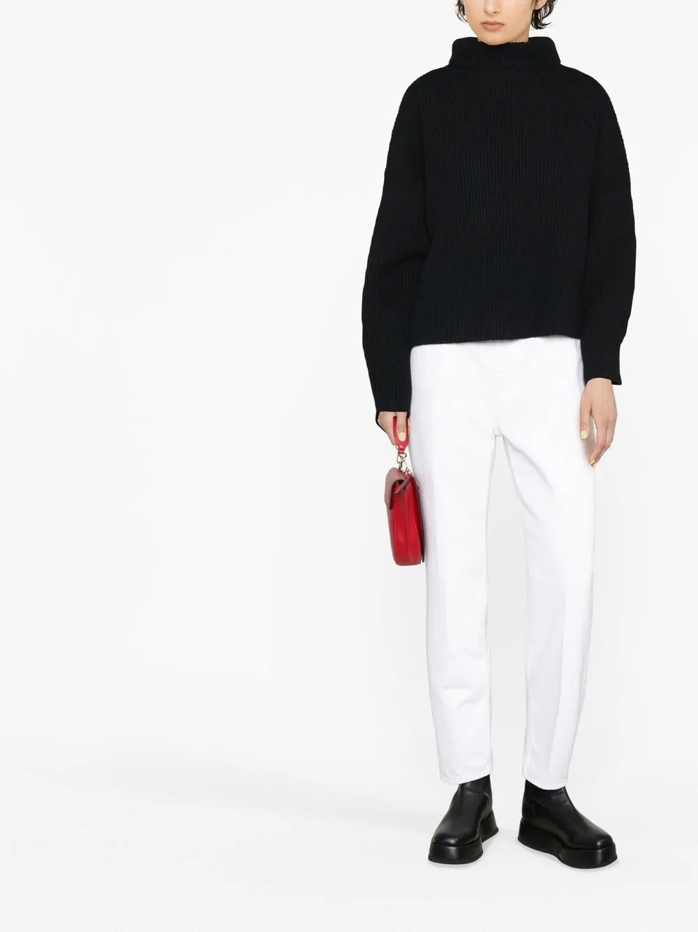 TOTEME wool mock-neck jumper | Knitted Sweaters | Image 2