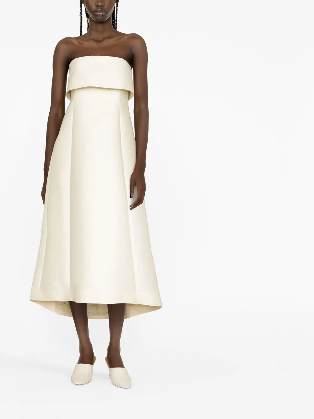 TOTEME Strapless avondjurk - Beige