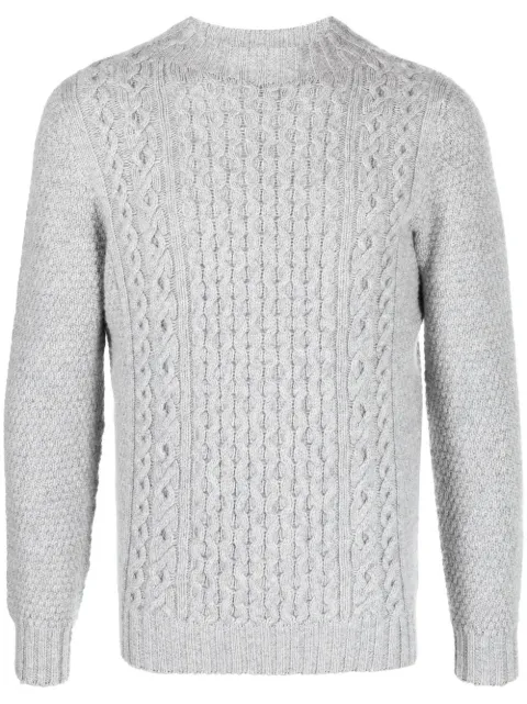 Drumohr cable-knit fitted jumper